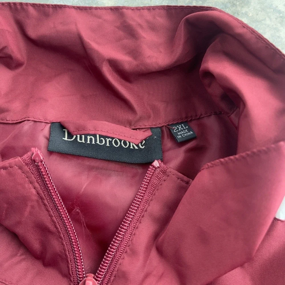 Washington Redskins Dunbrooke Windbreaker Jacket Mens 2XL Burgundy NFL Full Zip - Picture 3 of 8